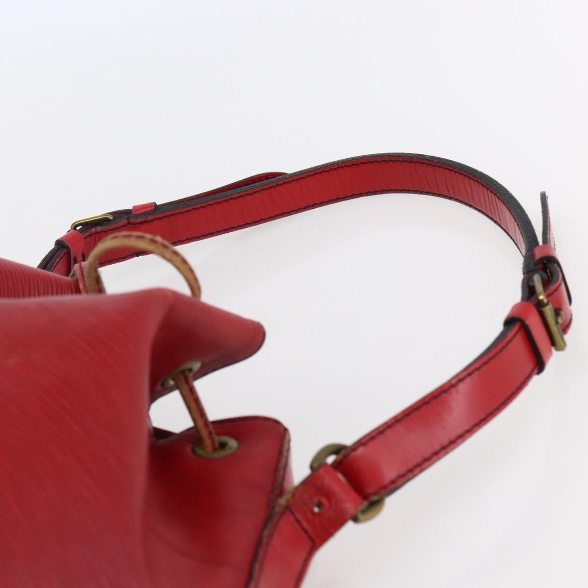 LOUIS VUITTON Epi Petit Noe Shoulder Bag Red M44107 LV Auth 145447