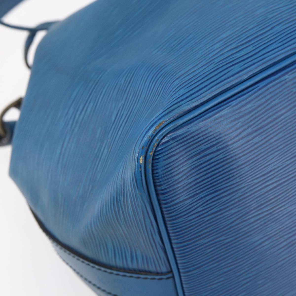 LOUIS VUITTON Epi Petit Noe Shoulder Bag Blue M44105 LV Auth 145448