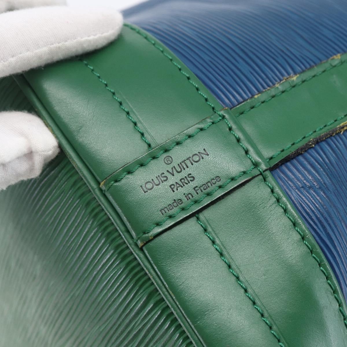 LOUIS VUITTON Epi Noe Shoulder Bag Bicolor Green Blue M44044 LV Auth 145454
