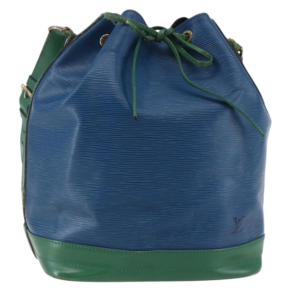 LOUIS VUITTON Epi Noe Shoulder Bag Bicolor Green Blue M44044 LV Auth 145454