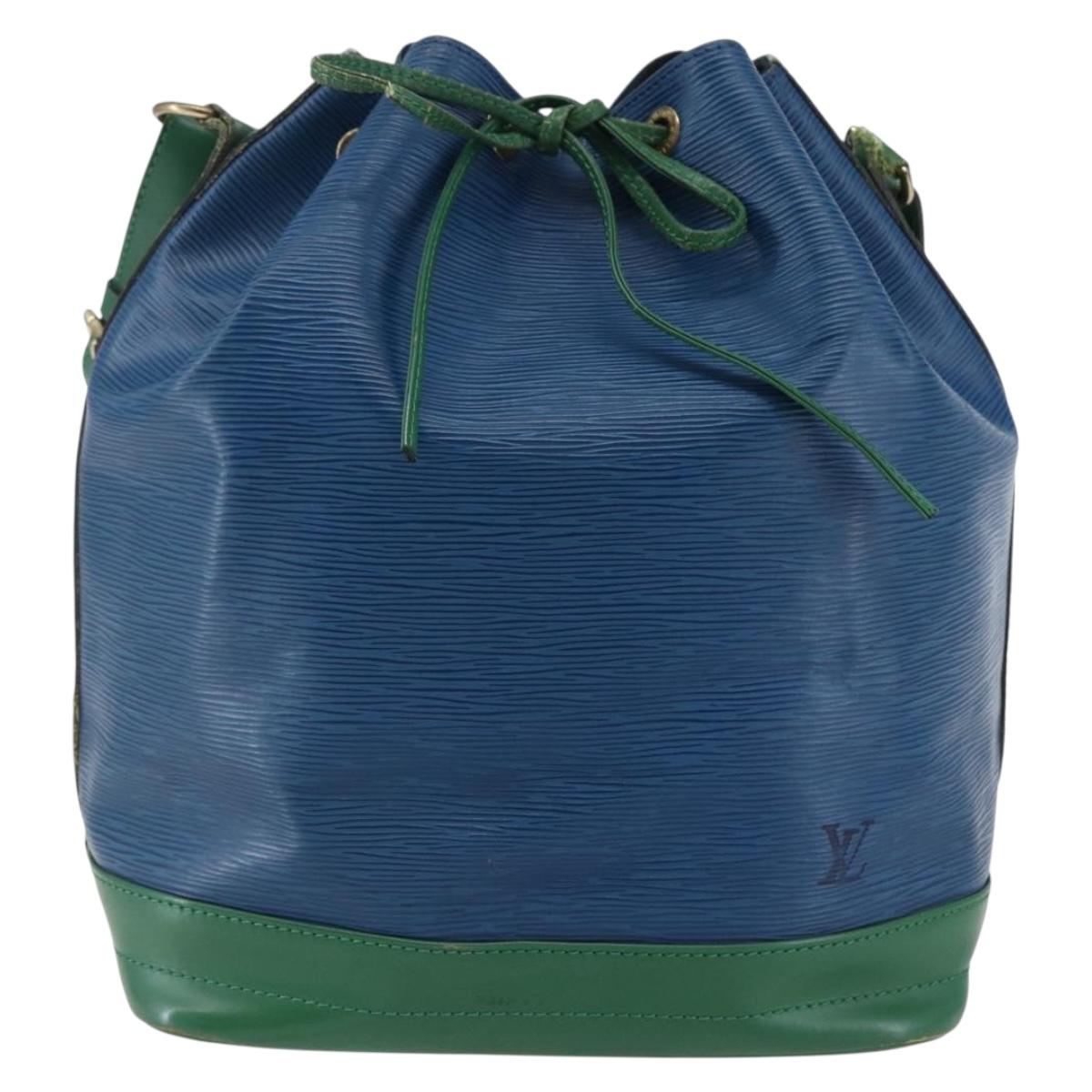 LOUIS VUITTON Epi Noe Shoulder Bag Bicolor Green Blue M44044 LV Auth 145454