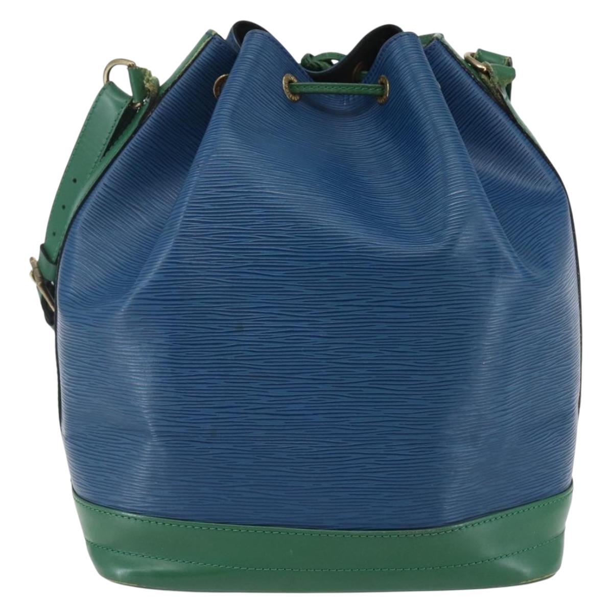LOUIS VUITTON Epi Noe Shoulder Bag Bicolor Green Blue M44044 LV Auth 145454