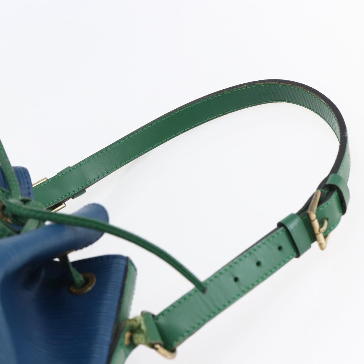 LOUIS VUITTON Epi Noe Shoulder Bag Bicolor Green Blue M44044 LV Auth 145454