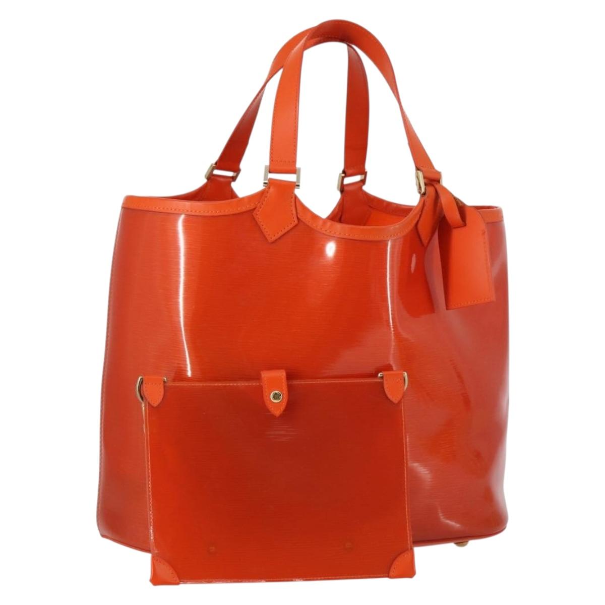 LOUIS VUITTON Epi Plage Lagoon Bay Hand Bag Orange M92264 LV Auth 145456