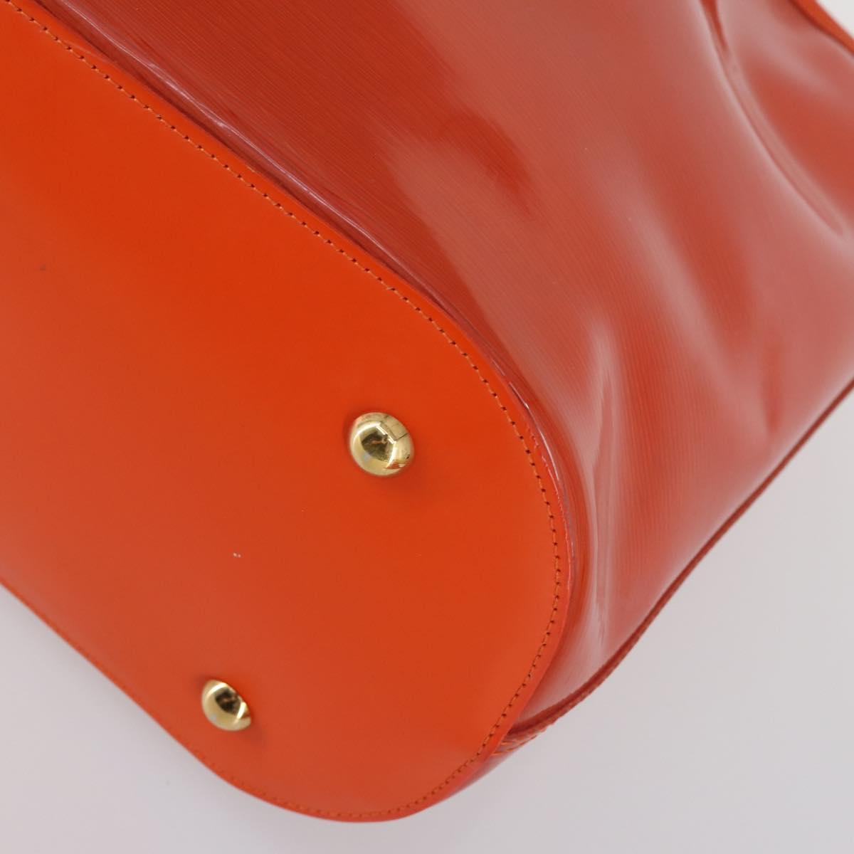 LOUIS VUITTON Epi Plage Lagoon Bay Hand Bag Orange M92264 LV Auth 145456