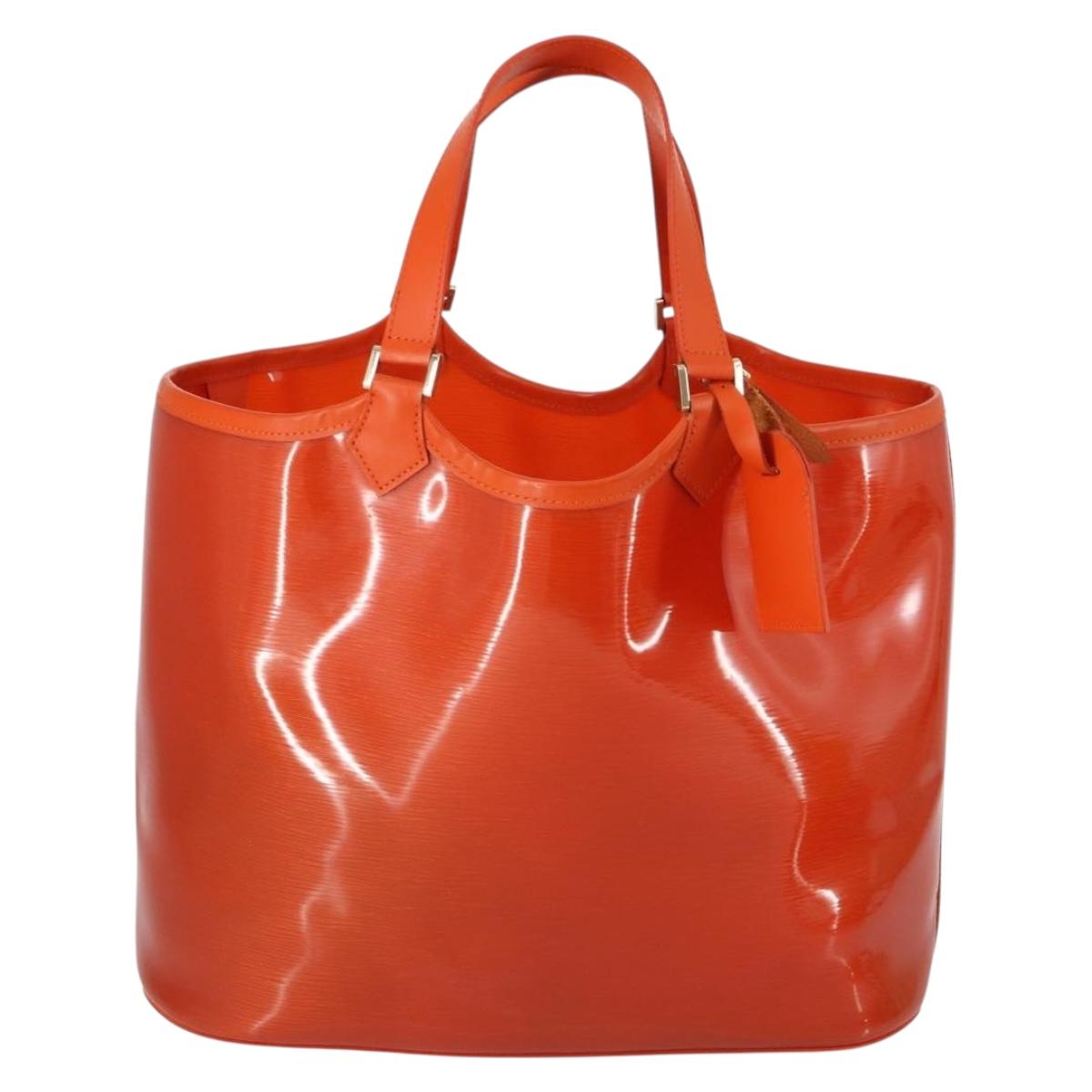 LOUIS VUITTON Epi Plage Lagoon Bay Hand Bag Orange M92264 LV Auth 145456