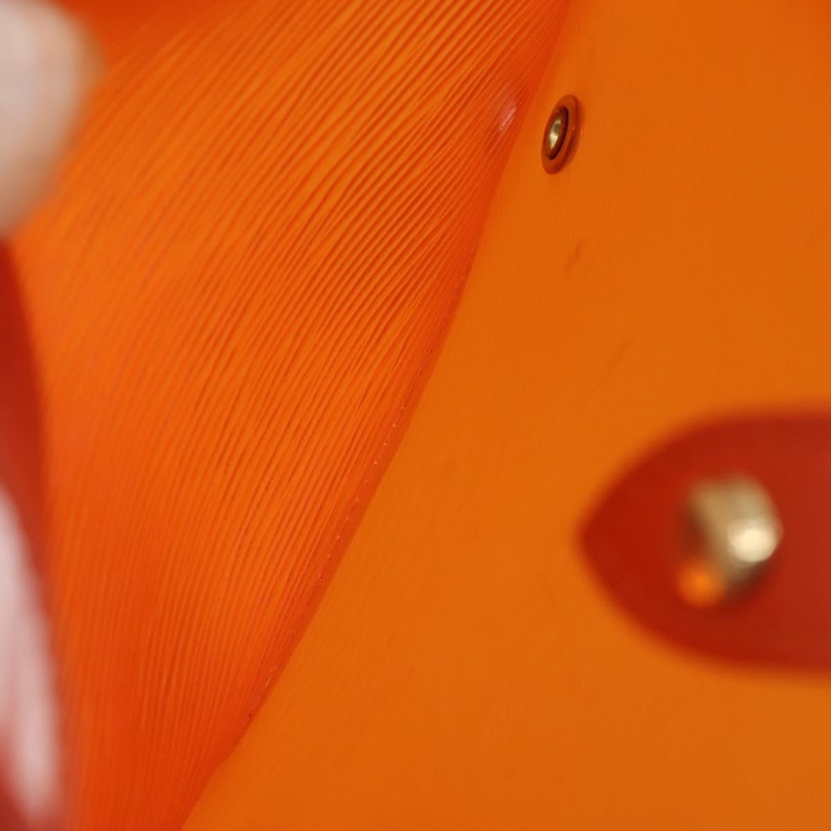 LOUIS VUITTON Epi Plage Lagoon Bay Hand Bag Orange M92264 LV Auth 145456