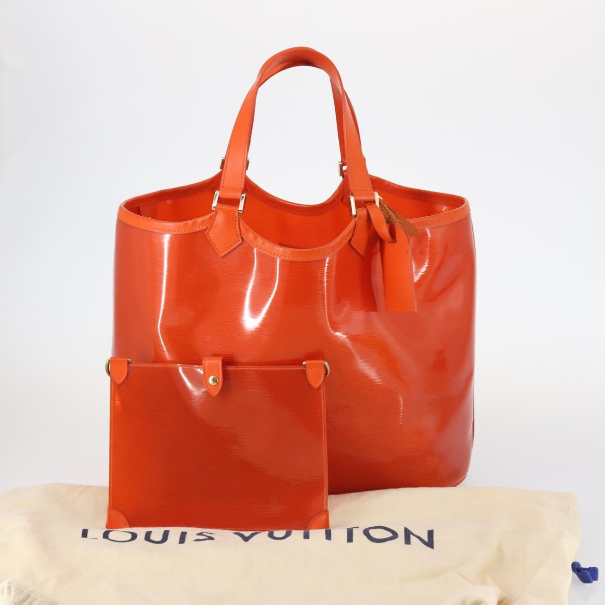 LOUIS VUITTON Epi Plage Lagoon Bay Hand Bag Orange M92264 LV Auth 145456