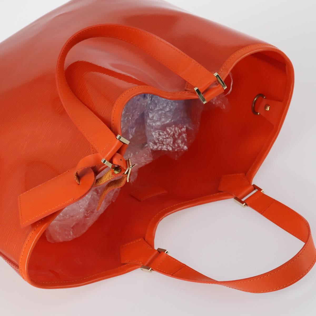 LOUIS VUITTON Epi Plage Lagoon Bay Hand Bag Orange M92264 LV Auth 145456