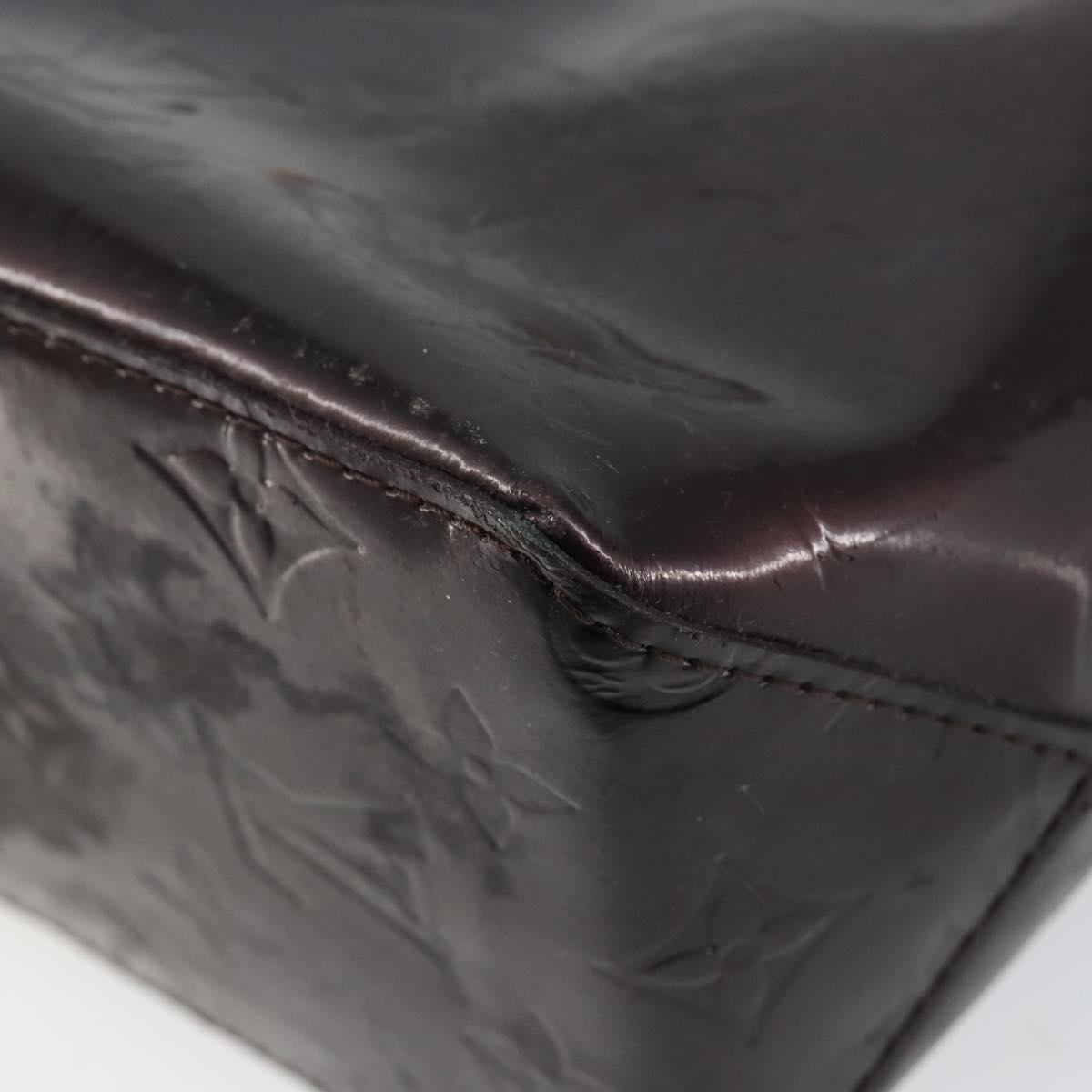 LOUIS VUITTON Monogram Vernis Reade PM Hand Bag Amarante M91993 LV Auth 145457