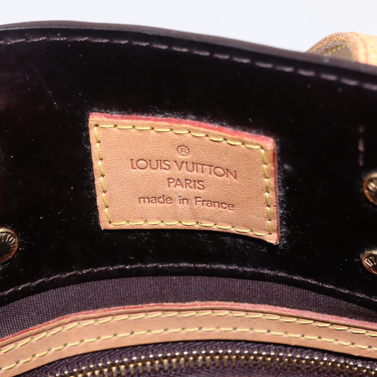LOUIS VUITTON Monogram Vernis Reade PM Hand Bag Amarante M91993 LV Auth 145457