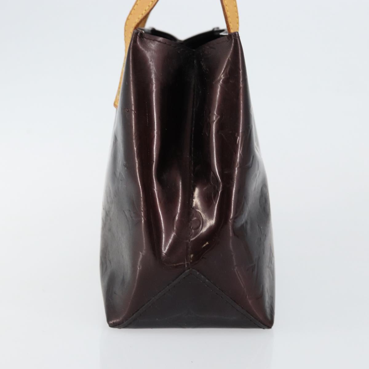 LOUIS VUITTON Monogram Vernis Reade PM Hand Bag Amarante M91993 LV Auth 145457