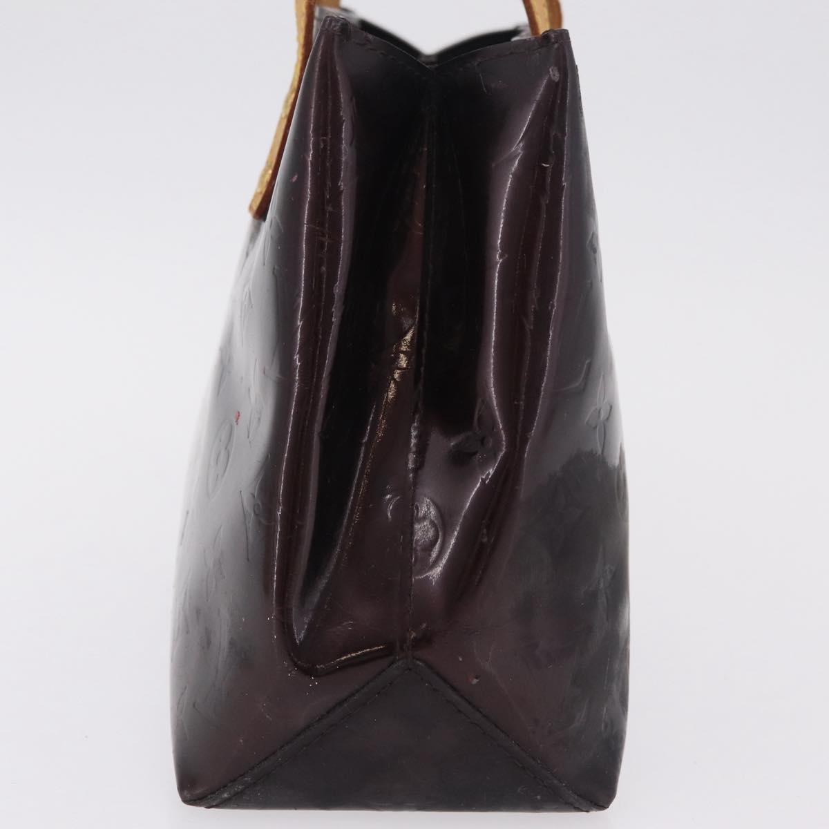 LOUIS VUITTON Monogram Vernis Reade PM Hand Bag Amarante M91993 LV Auth 145457