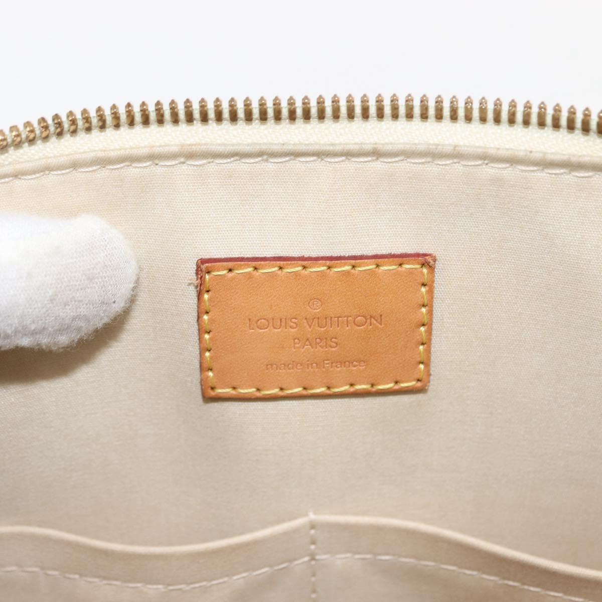 LOUIS VUITTON Monogram Vernis Alma PM Hand Bag Citrin M90101 LV Auth 145459