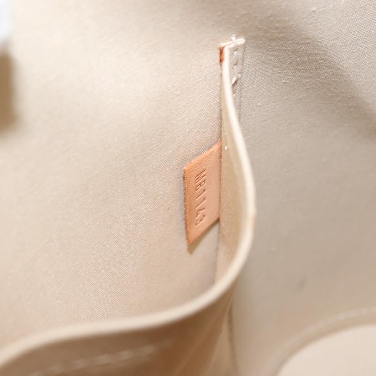 LOUIS VUITTON Monogram Vernis Alma PM Hand Bag Citrin M90101 LV Auth 145459