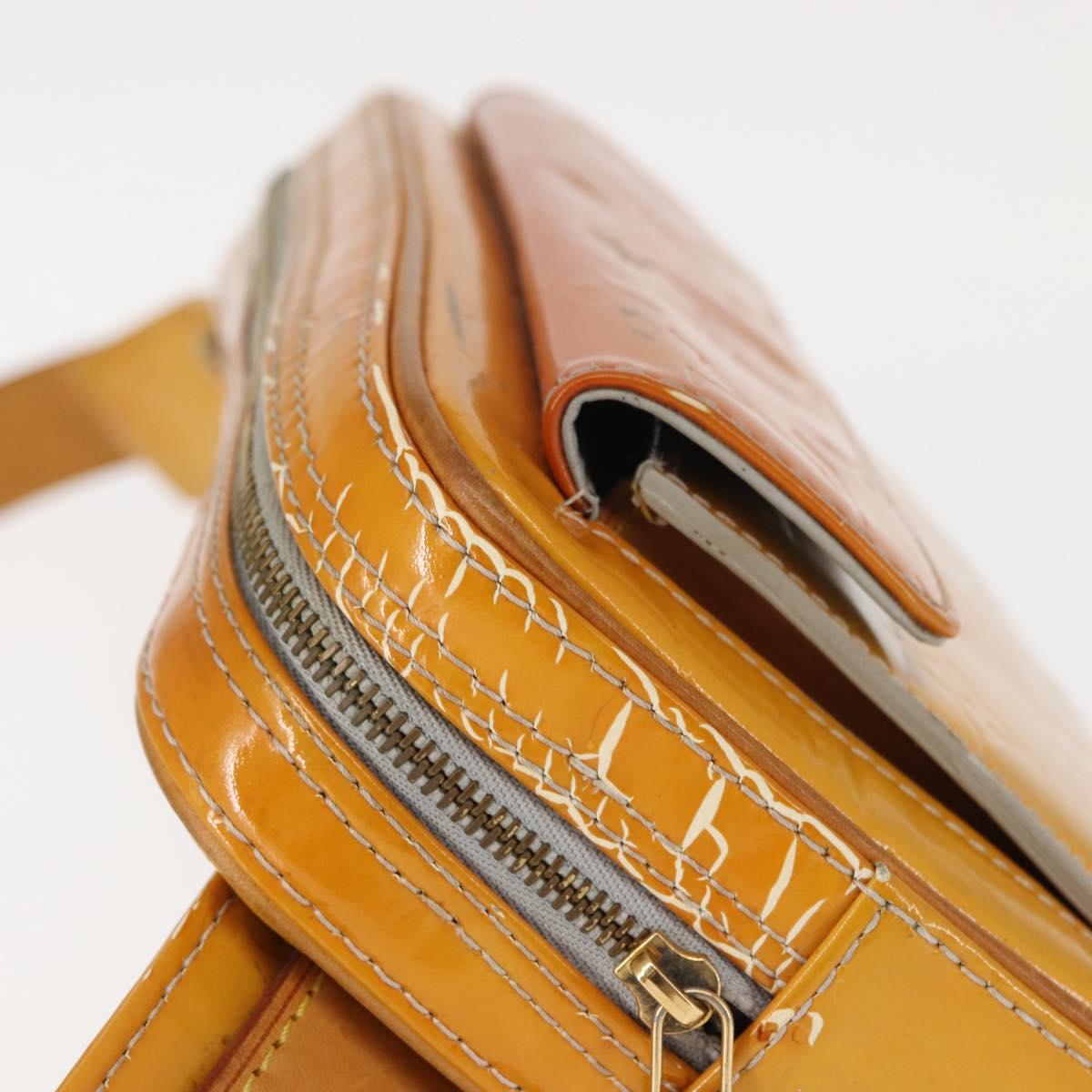 LOUIS VUITTON Monogram Vernis Fulton Waist bag Gris M91041 LV Auth 145461