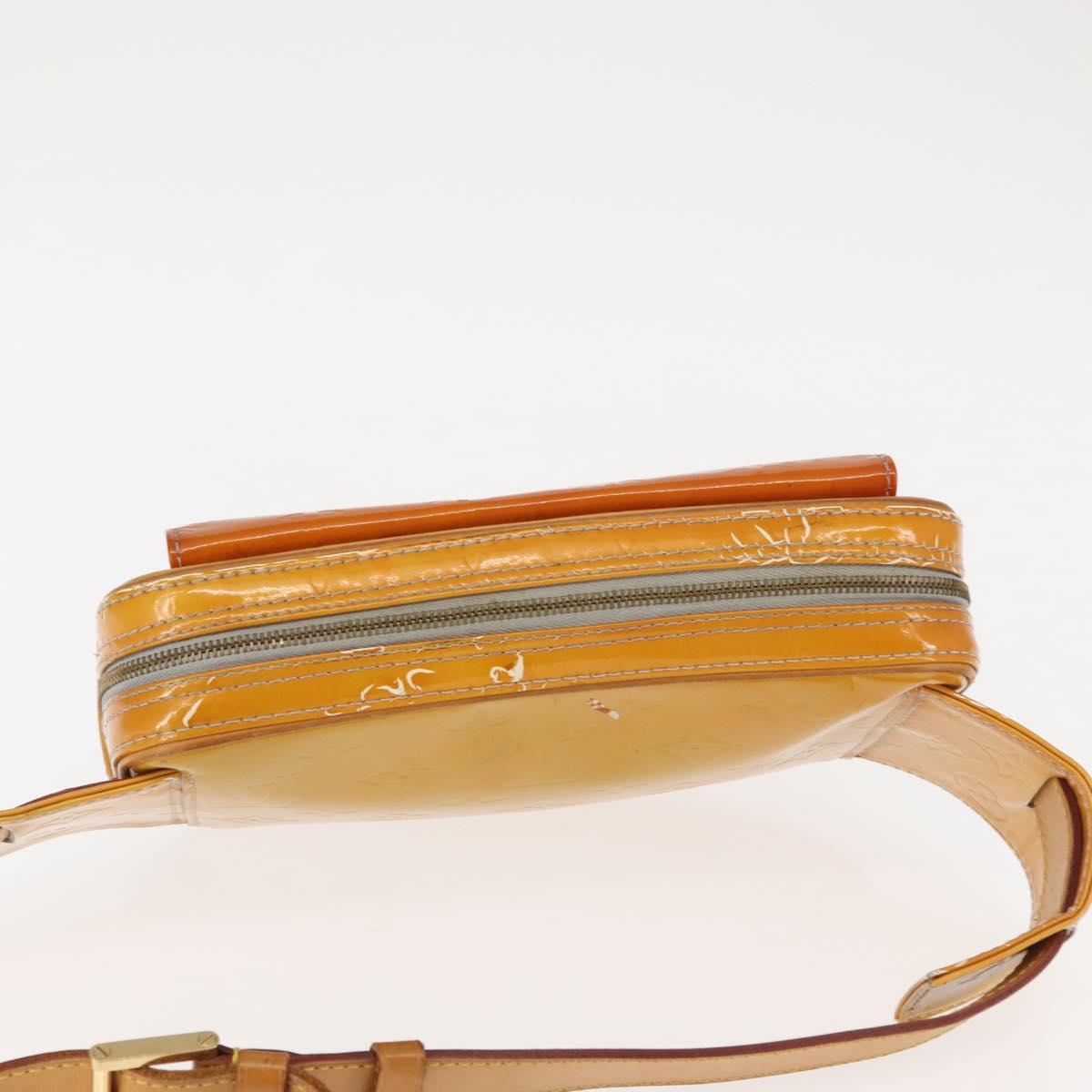 LOUIS VUITTON Monogram Vernis Fulton Waist bag Gris M91041 LV Auth 145461