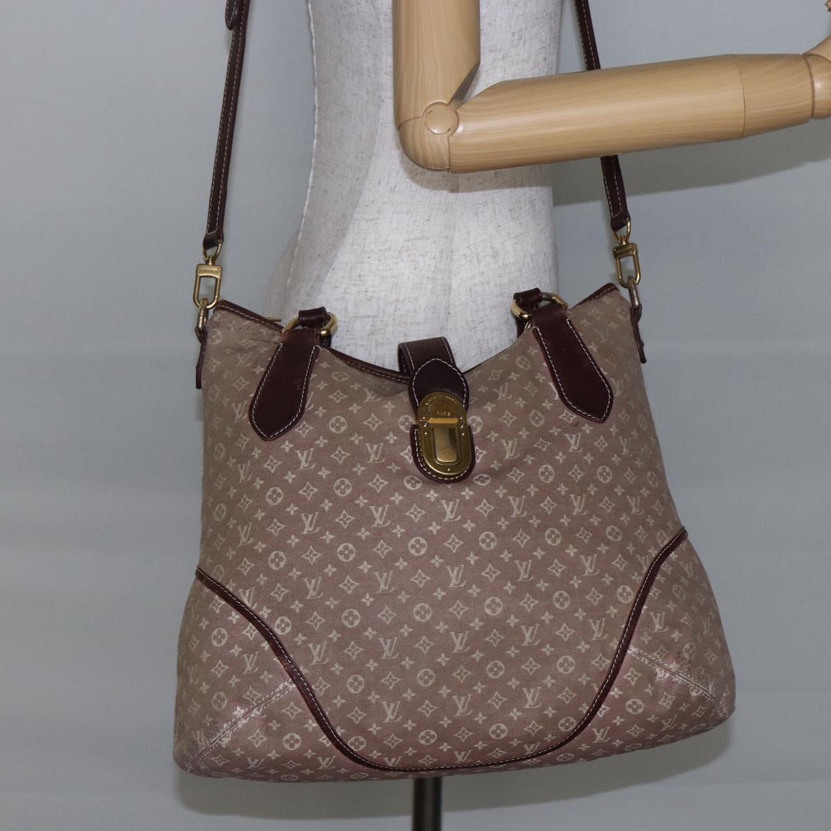 LOUIS VUITTON Monogram Idylle Elegy Hand Bag 2way Red Sepia M56698 Auth 145464