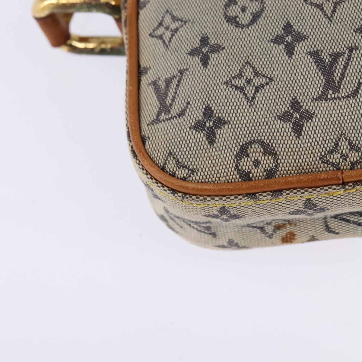 LOUIS VUITTON Monogram Mini Juliet PM Shoulder Bag Blue M92005 LV Auth 145465