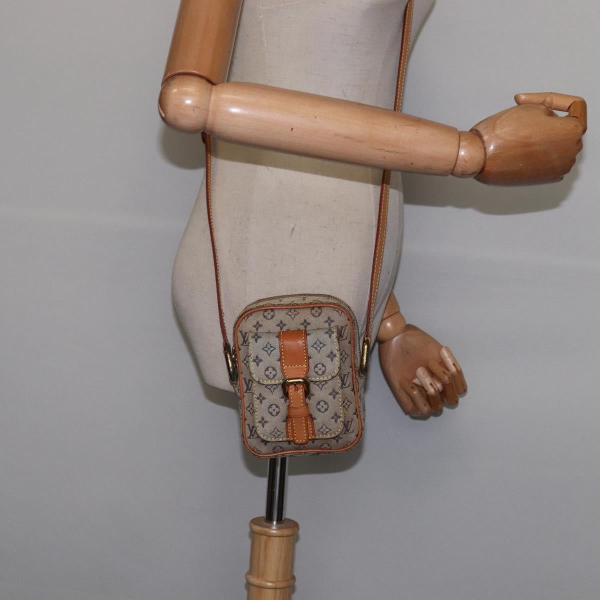 LOUIS VUITTON Monogram Mini Juliet PM Shoulder Bag Blue M92005 LV Auth 145465