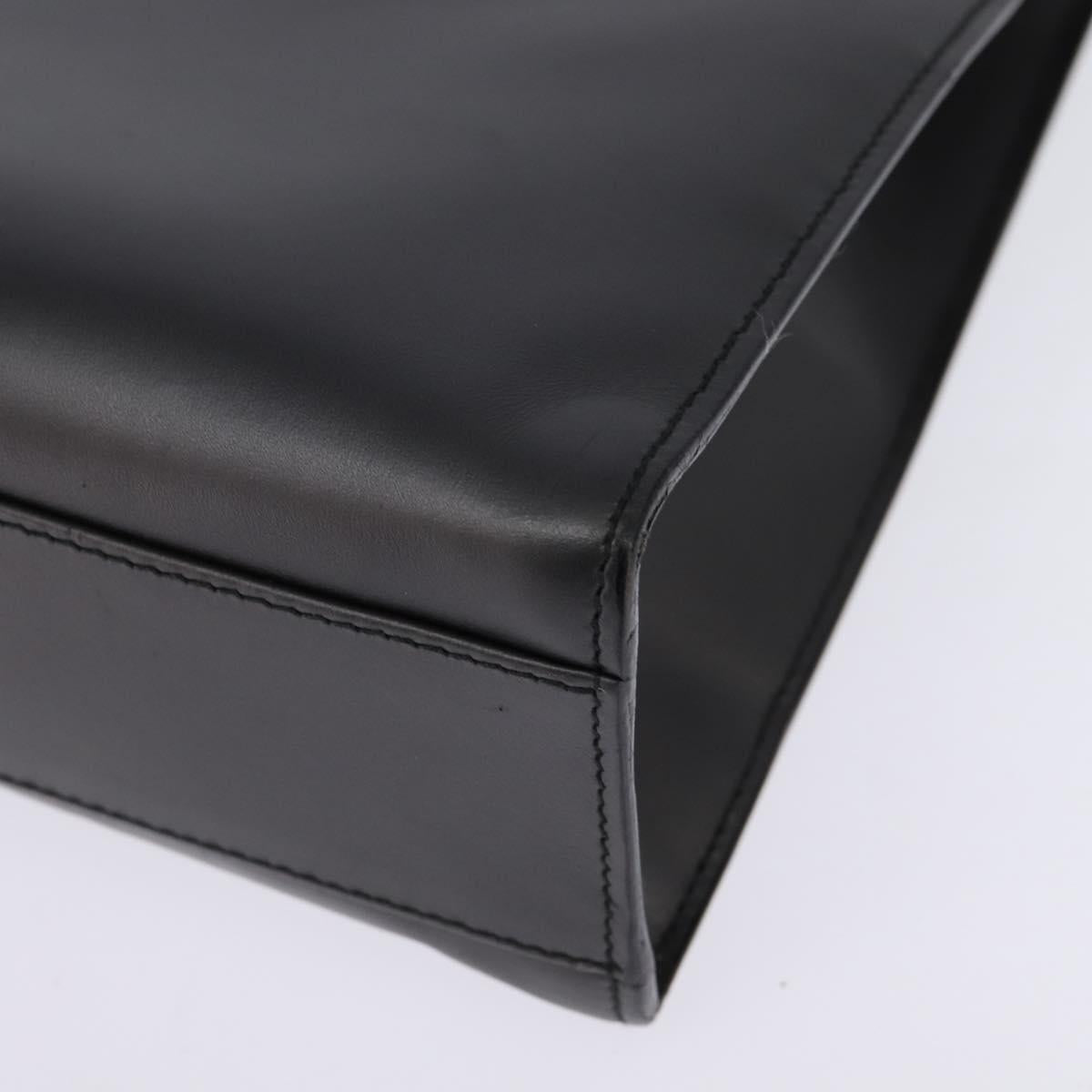 GUCCI Hand Bag Leather 2way Black 001 2058 1853 6 Auth 145484