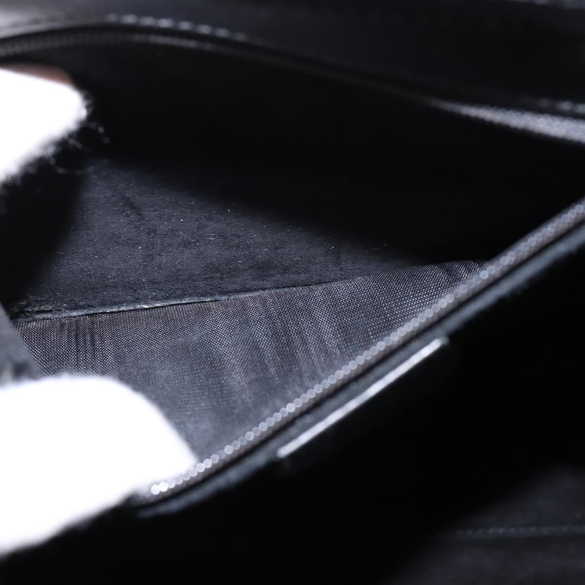 GUCCI Hand Bag Leather 2way Black 001 2058 1853 6 Auth 145484