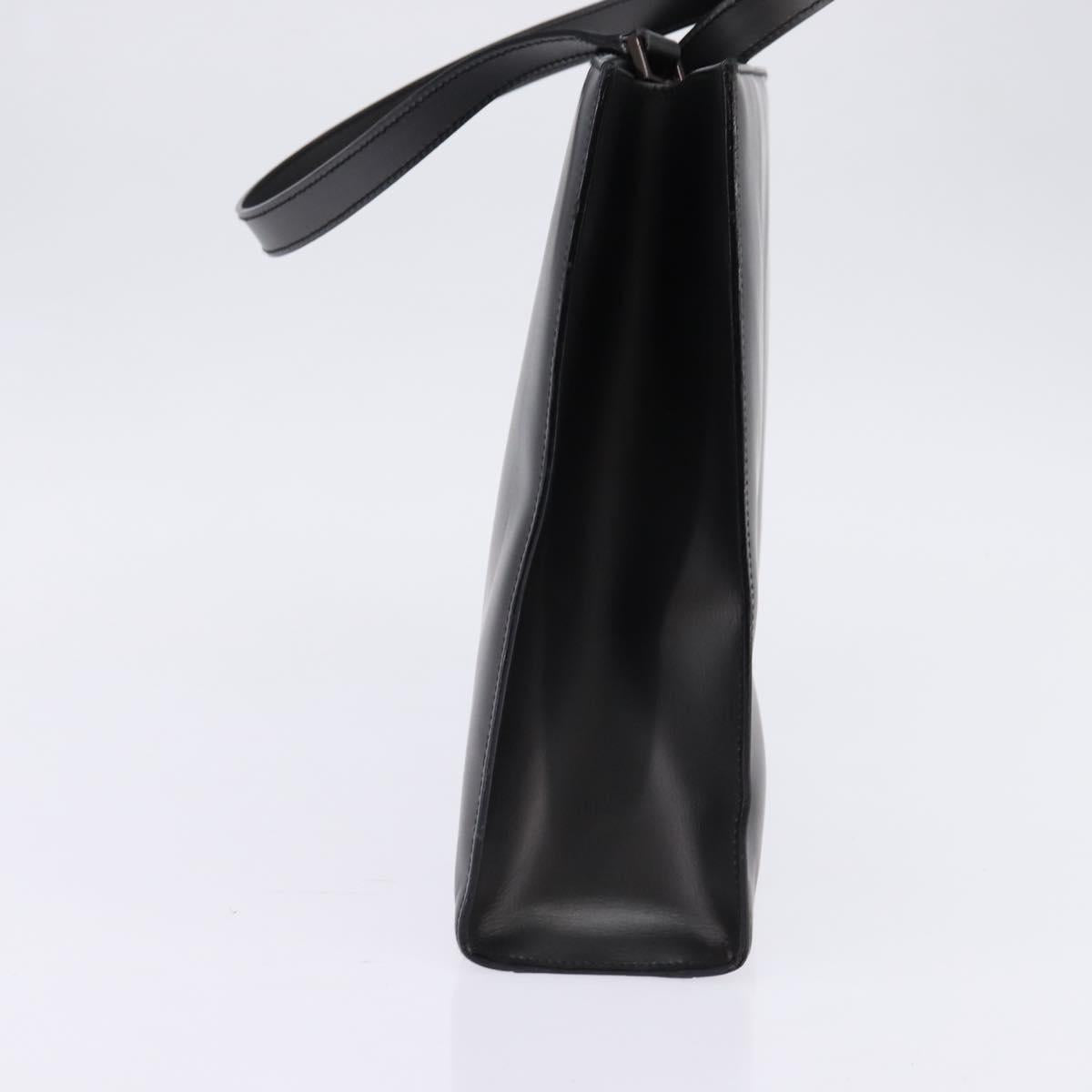 GUCCI Hand Bag Leather 2way Black 001 2058 1853 6 Auth 145484