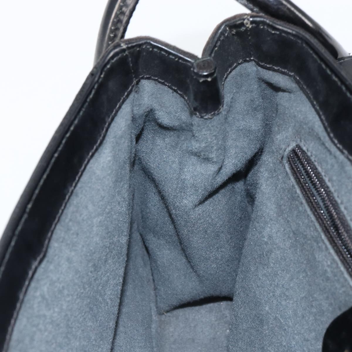GUCCI Shoulder Bag Suede Leather Black Gold 001 2684 1777 Auth 145486