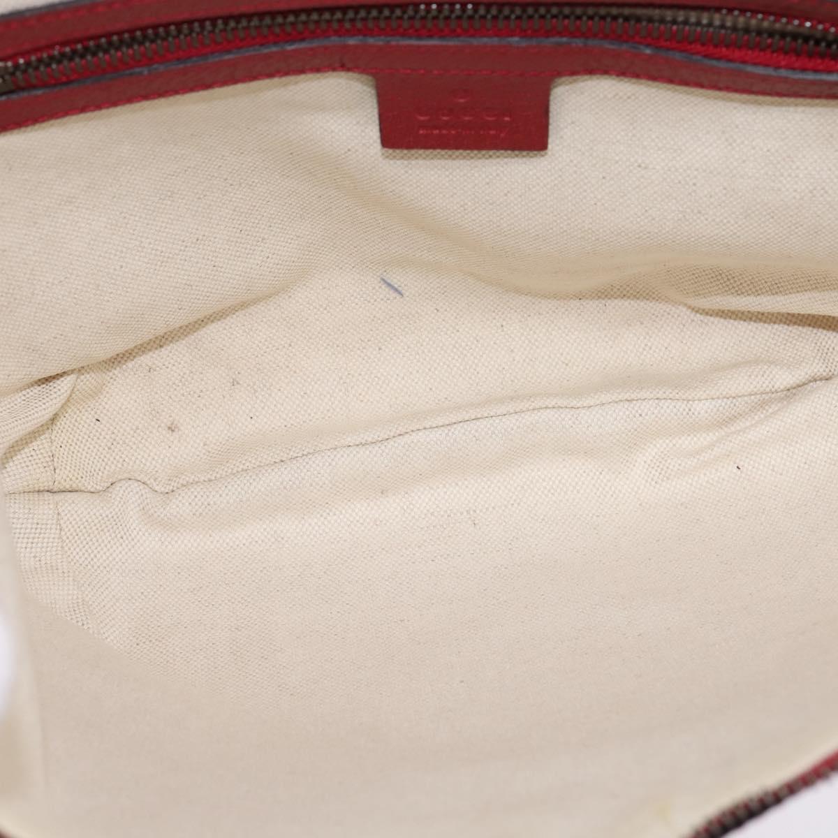 GUCCI Shoulder Bag Canvas Red Gold yellow 626422 Auth 145487