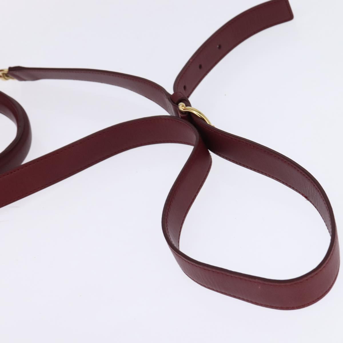 Salvatore Ferragamo Gancini Sofia Hand Bag Leather 2way Pink Gold Auth 145497