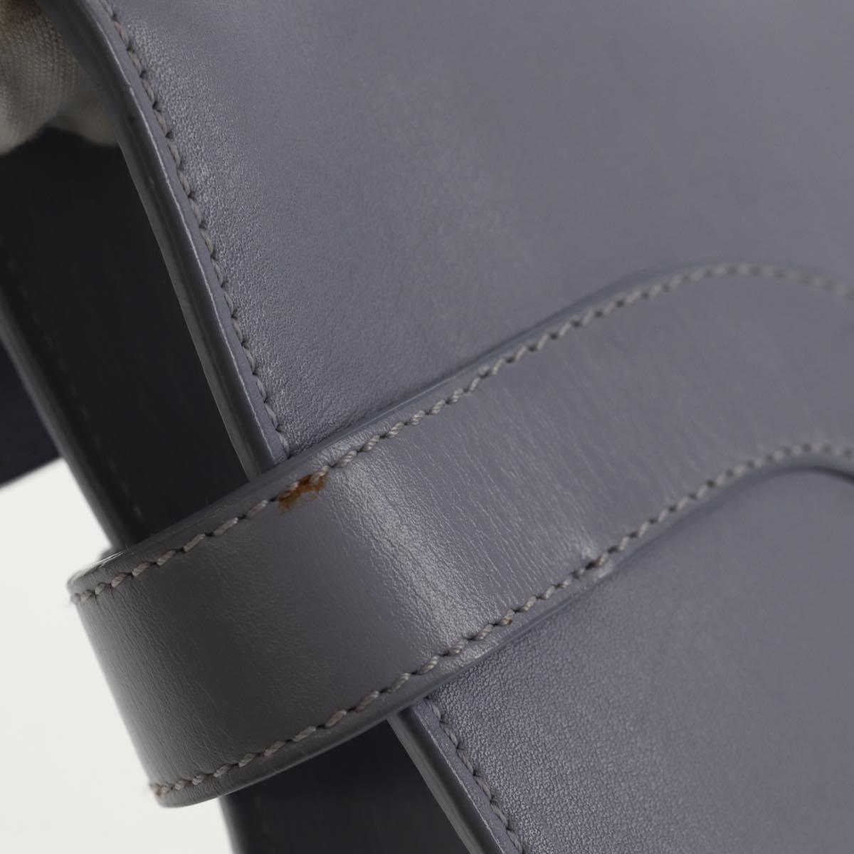 Salvatore Ferragamo Gancini Shoulder Bag Leather Purple Gold Auth 145499V