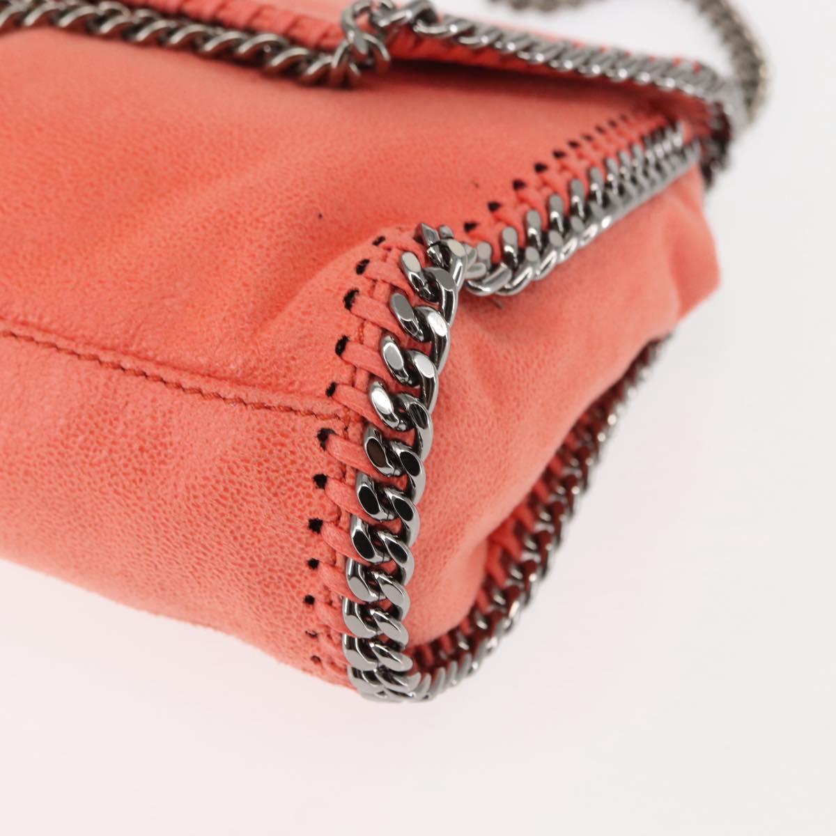 Stella MacCartney Falabella Chain Shoulder Bag Suede Orange 364519 Auth 145510