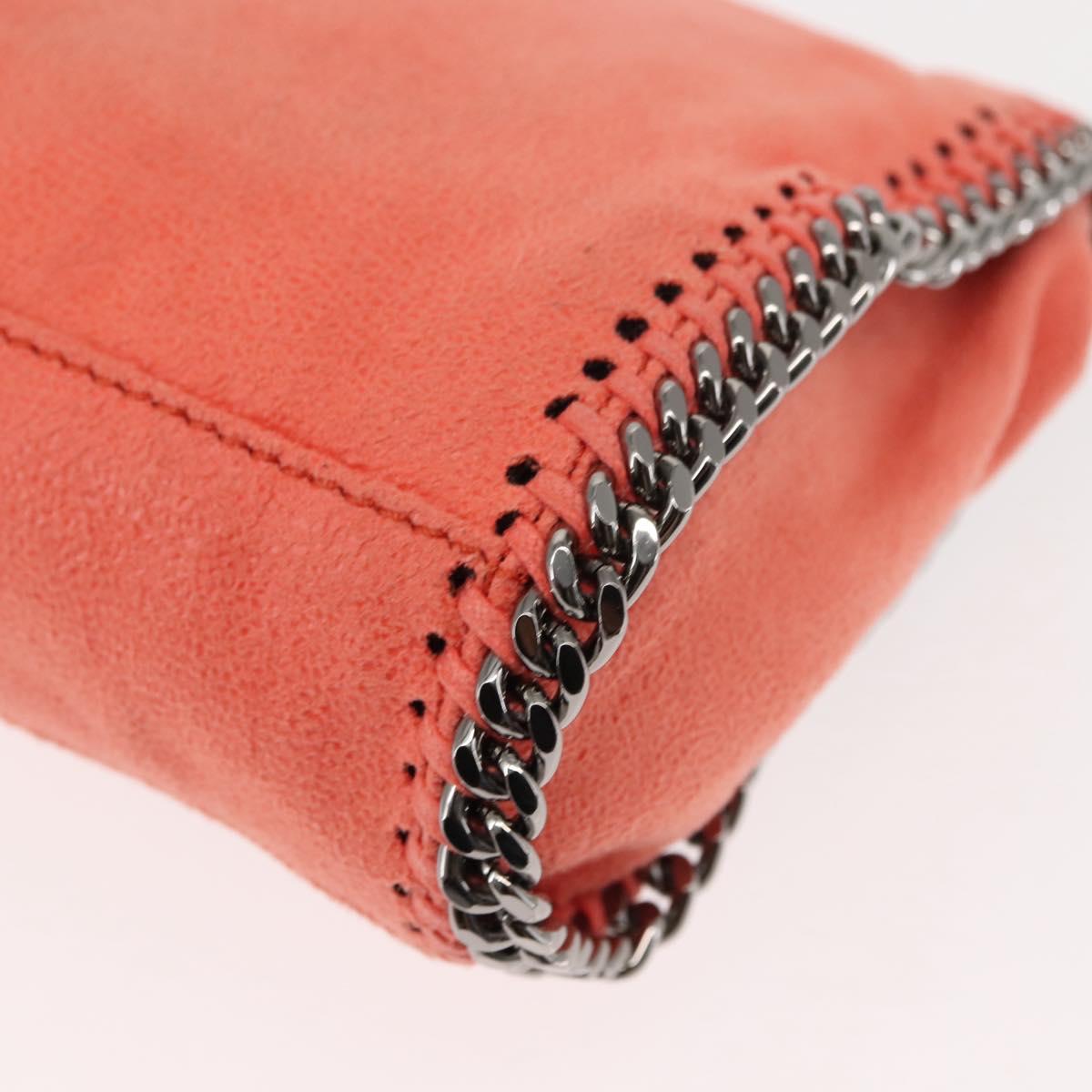 Stella MacCartney Falabella Chain Shoulder Bag Suede Orange 364519 Auth 145510