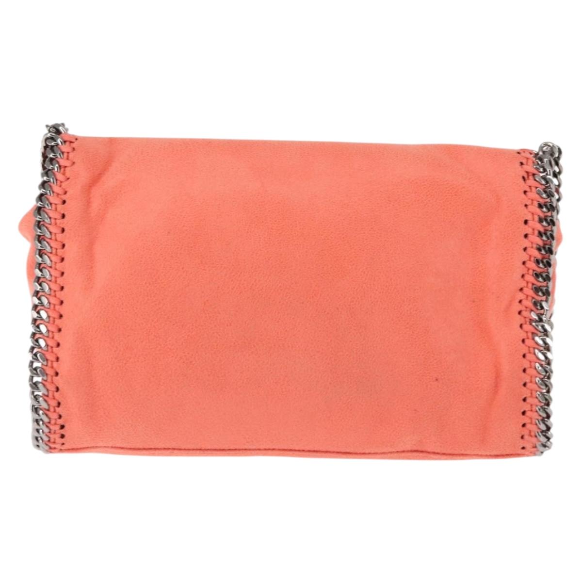 Stella MacCartney Falabella Chain Shoulder Bag Suede Orange 364519 Auth 145510