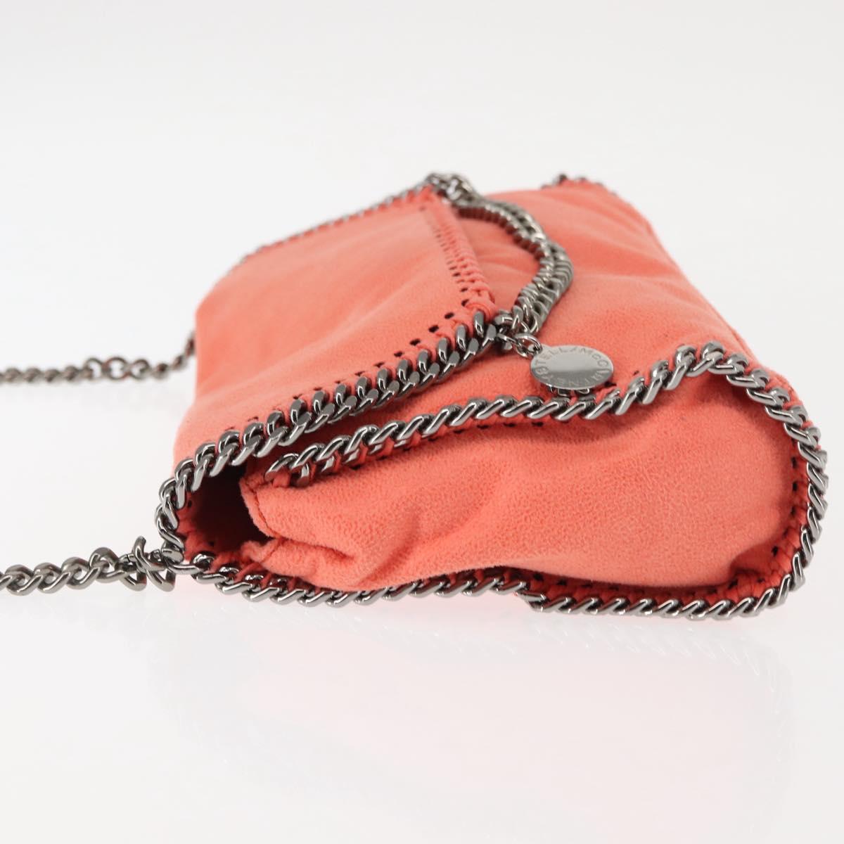 Stella MacCartney Falabella Chain Shoulder Bag Suede Orange 364519 Auth 145510