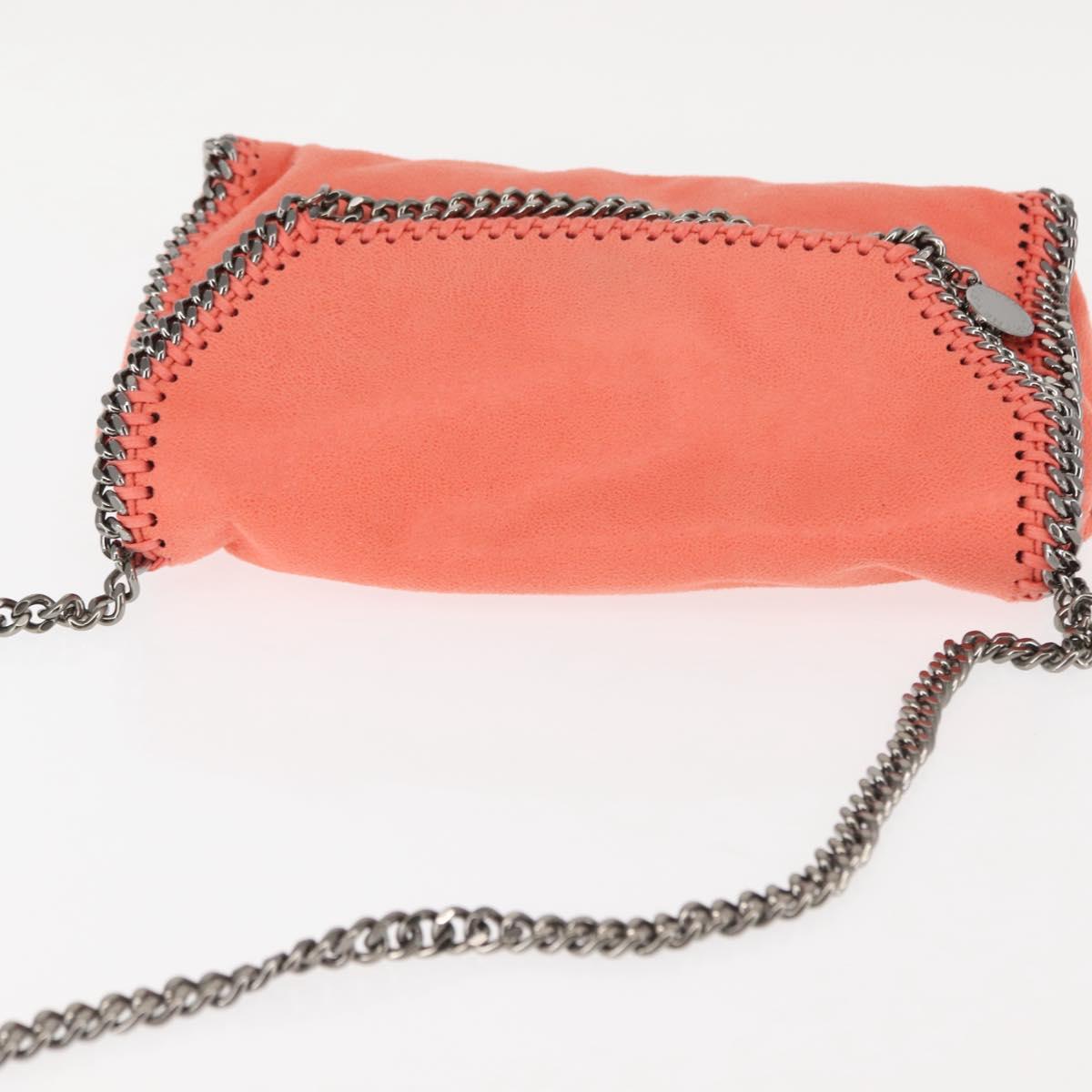 Stella MacCartney Falabella Chain Shoulder Bag Suede Orange 364519 Auth 145510