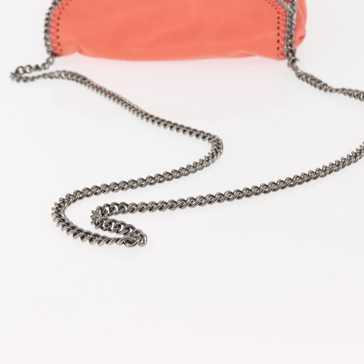 Stella MacCartney Falabella Chain Shoulder Bag Suede Orange 364519 Auth 145510