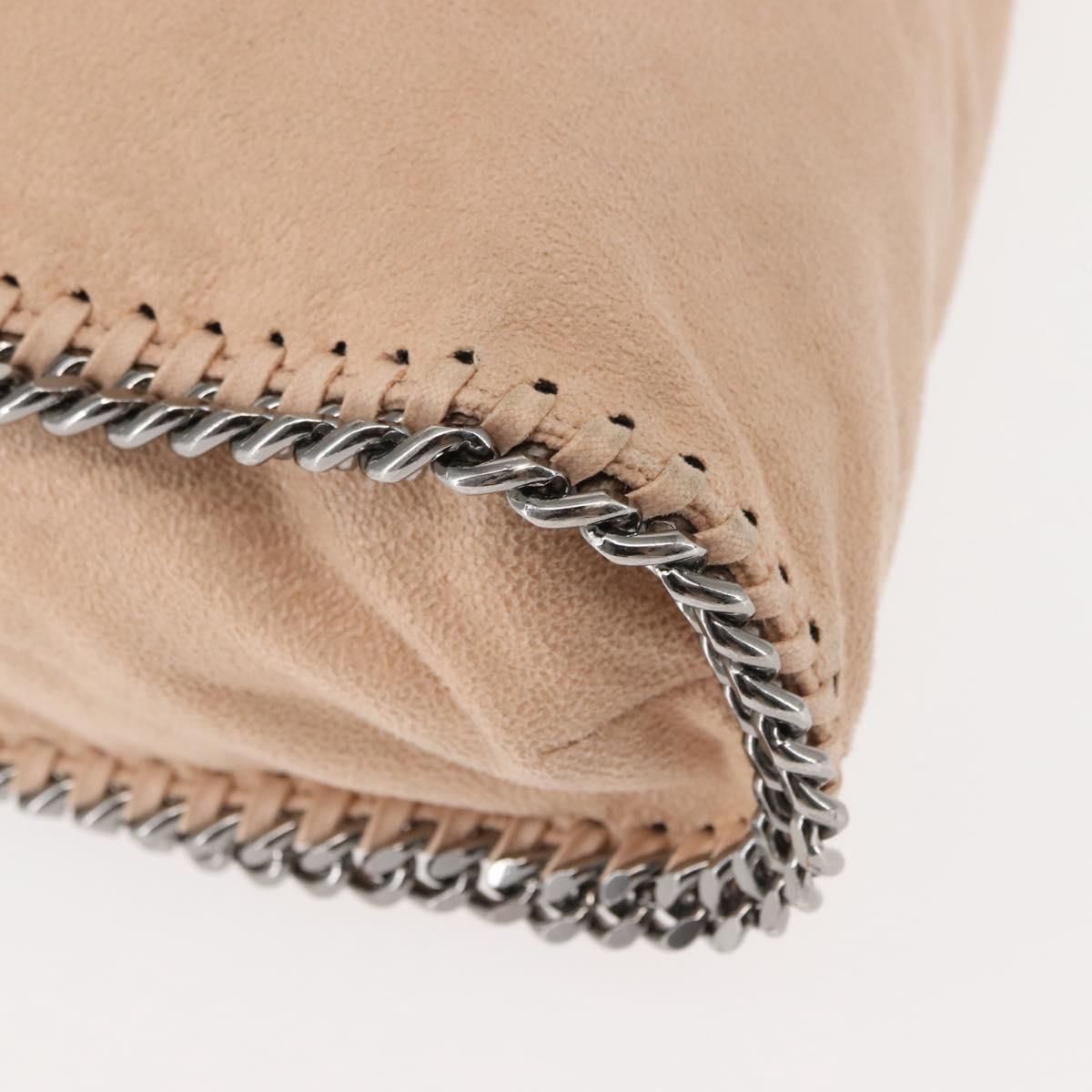 Stella MacCartney Falabella Chain Shoulder Bag Suede Beige 234387 Auth 145512