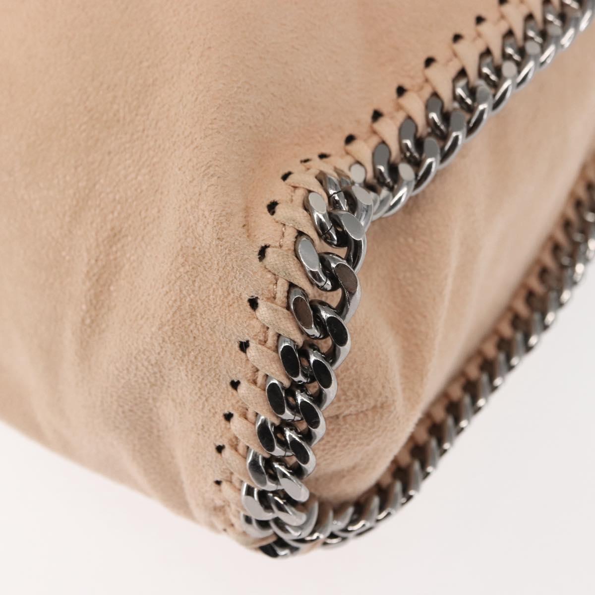 Stella MacCartney Falabella Chain Shoulder Bag Suede Beige 234387 Auth 145512