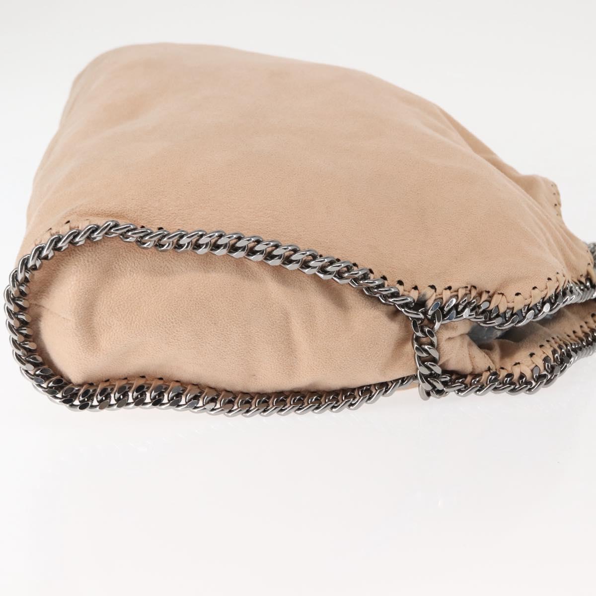Stella MacCartney Falabella Chain Shoulder Bag Suede Beige 234387 Auth 145512