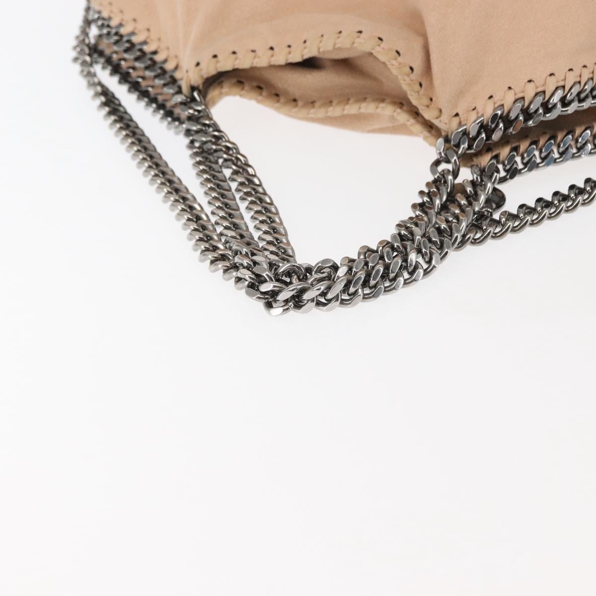 Stella MacCartney Falabella Chain Shoulder Bag Suede Beige 234387 Auth 145512