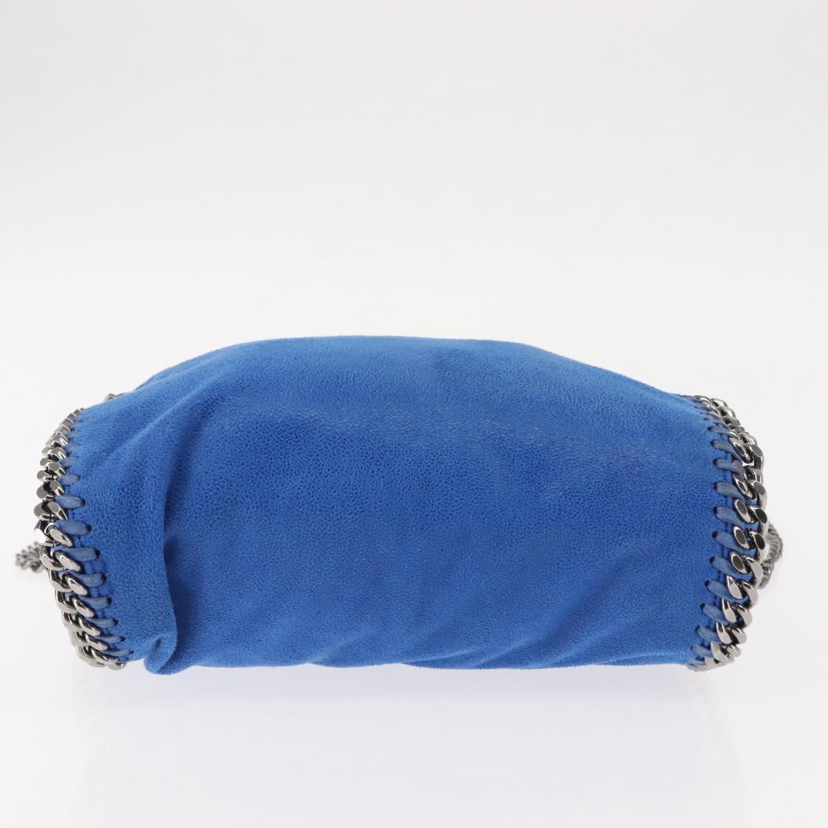 Stella MacCartney Falabella Chain Shoulder Bag Suede Blue 371223 Auth 145513