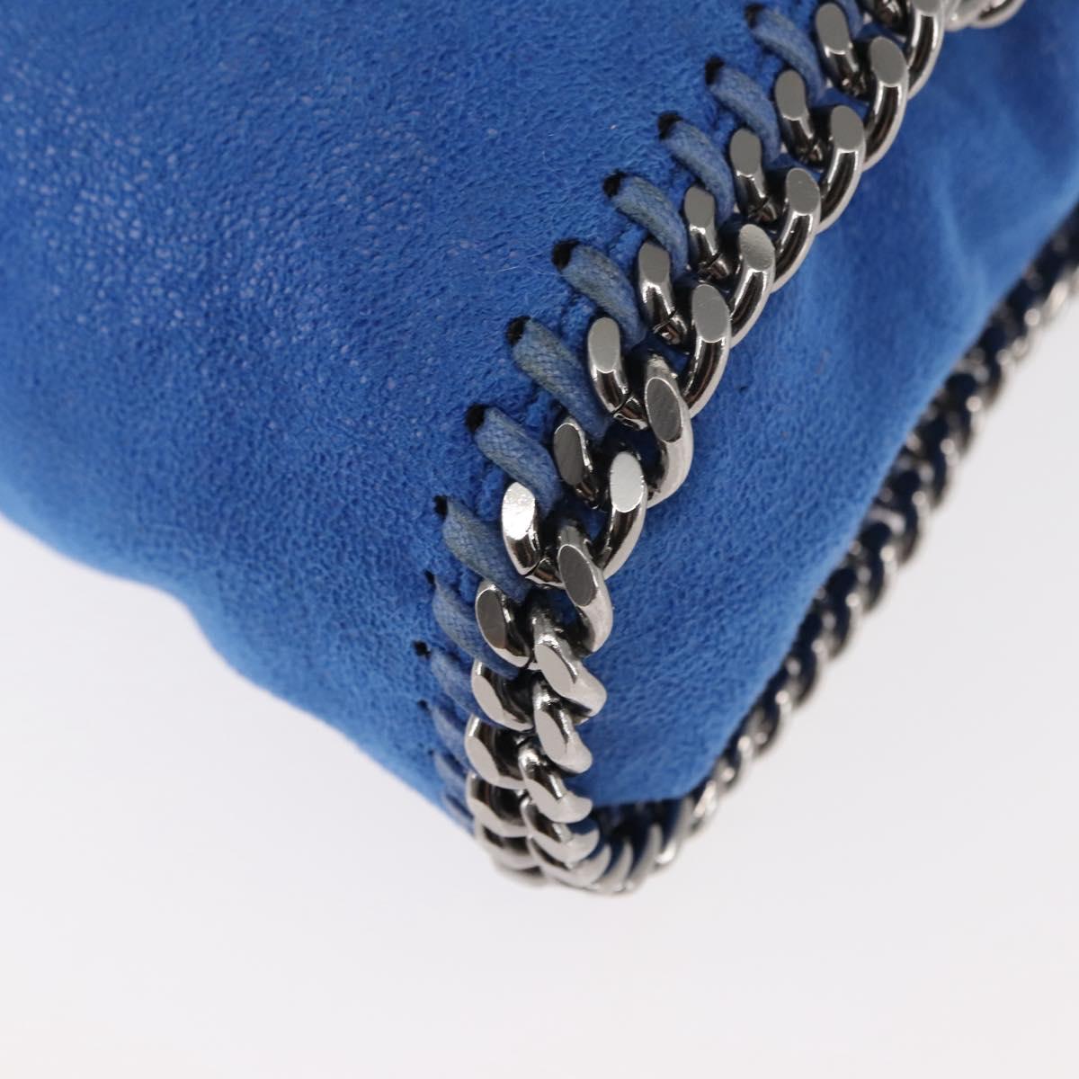 Stella MacCartney Falabella Chain Shoulder Bag Suede Blue 371223 Auth 145513