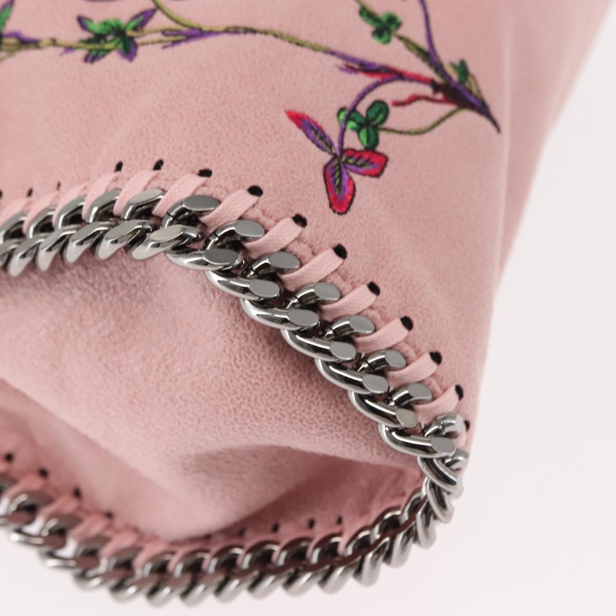 Stella MacCartney Falabella Chain Shoulder Bag Suede Pink 371223 Auth 145514