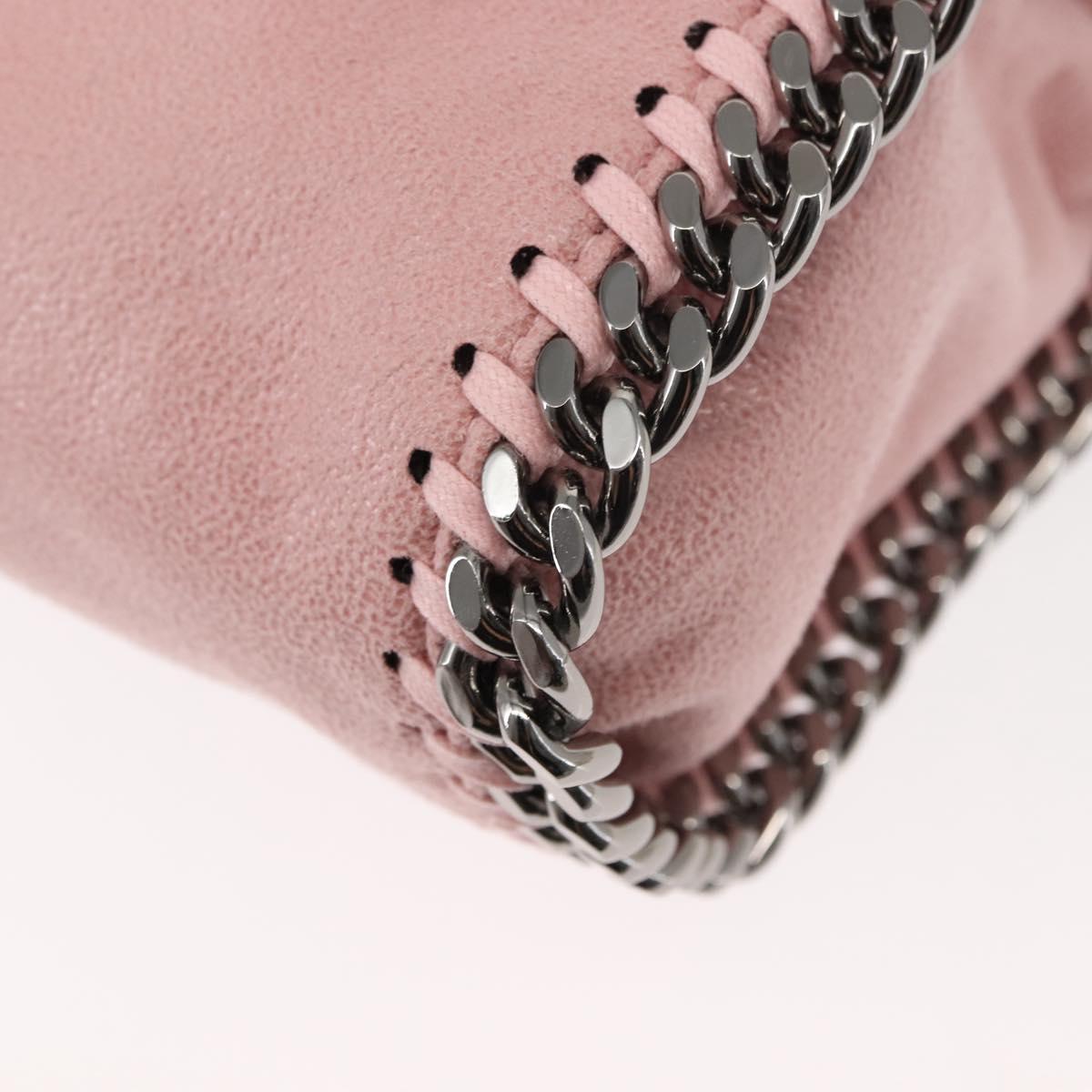 Stella MacCartney Falabella Chain Shoulder Bag Suede Pink 371223 Auth 145514