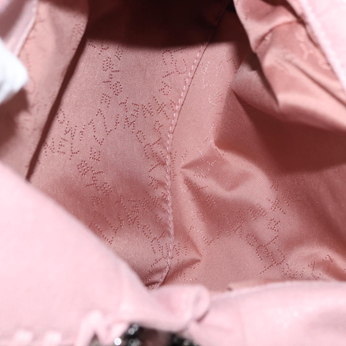 Stella MacCartney Falabella Chain Shoulder Bag Suede Pink 371223 Auth 145514