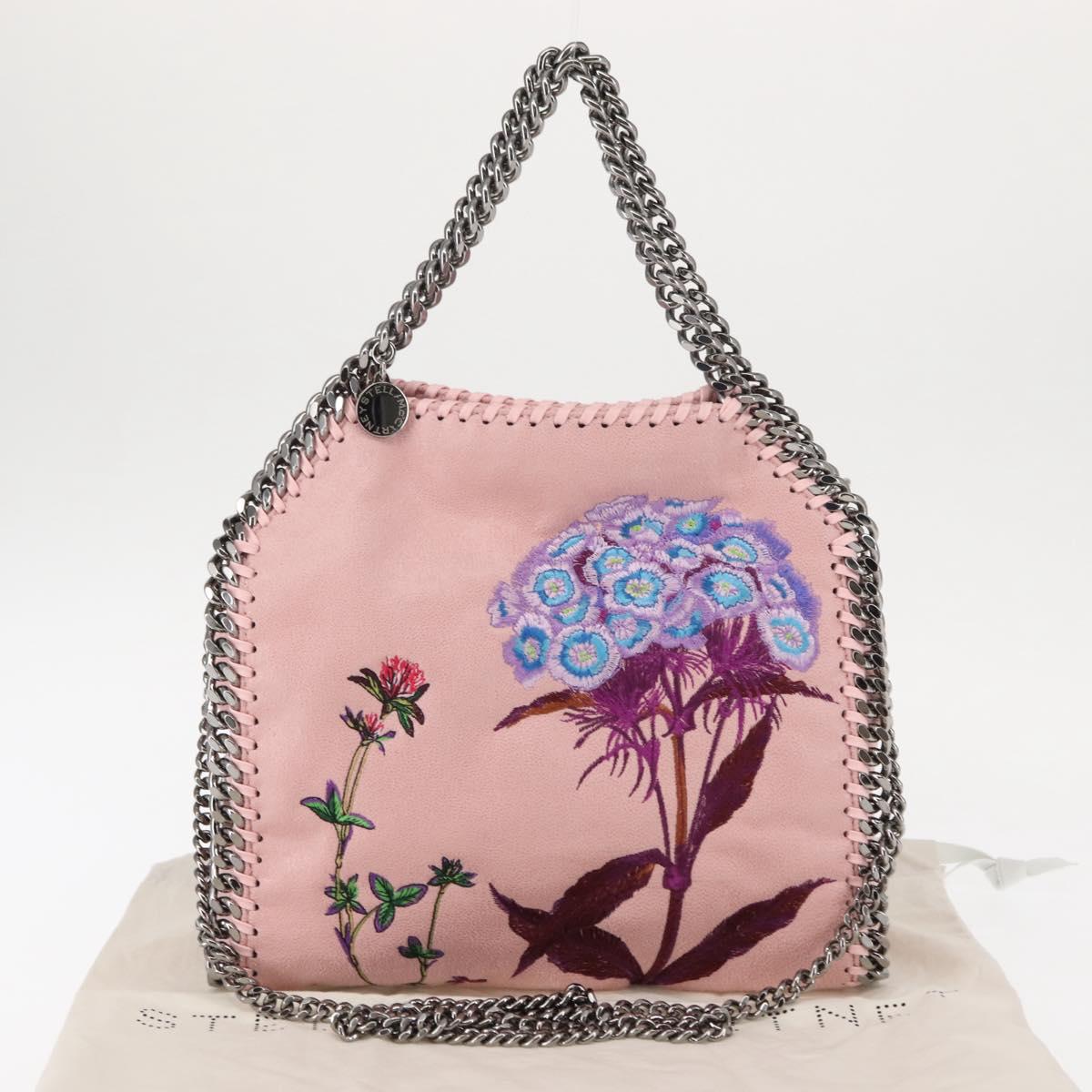 Stella MacCartney Falabella Chain Shoulder Bag Suede Pink 371223 Auth 145514