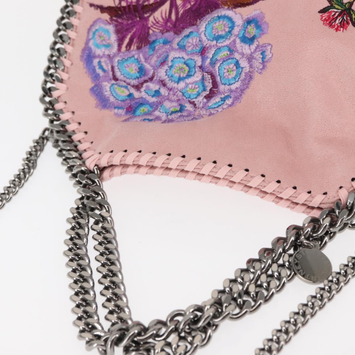 Stella MacCartney Falabella Chain Shoulder Bag Suede Pink 371223 Auth 145514