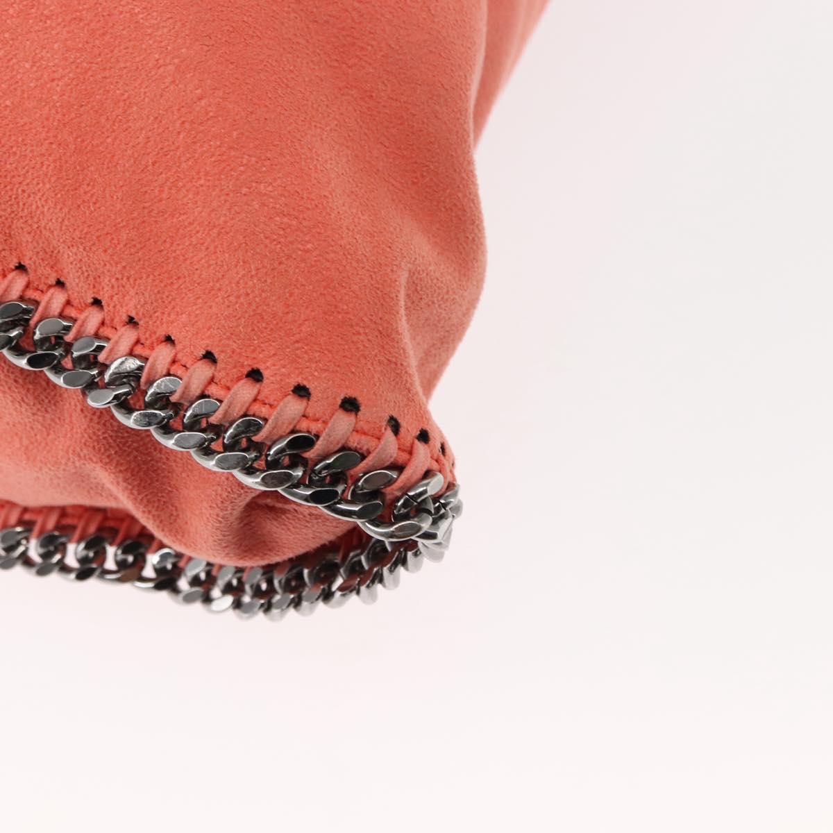 Stella MacCartney Falabella Chain Shoulder Bag Suede Orange 234387 Auth 145515