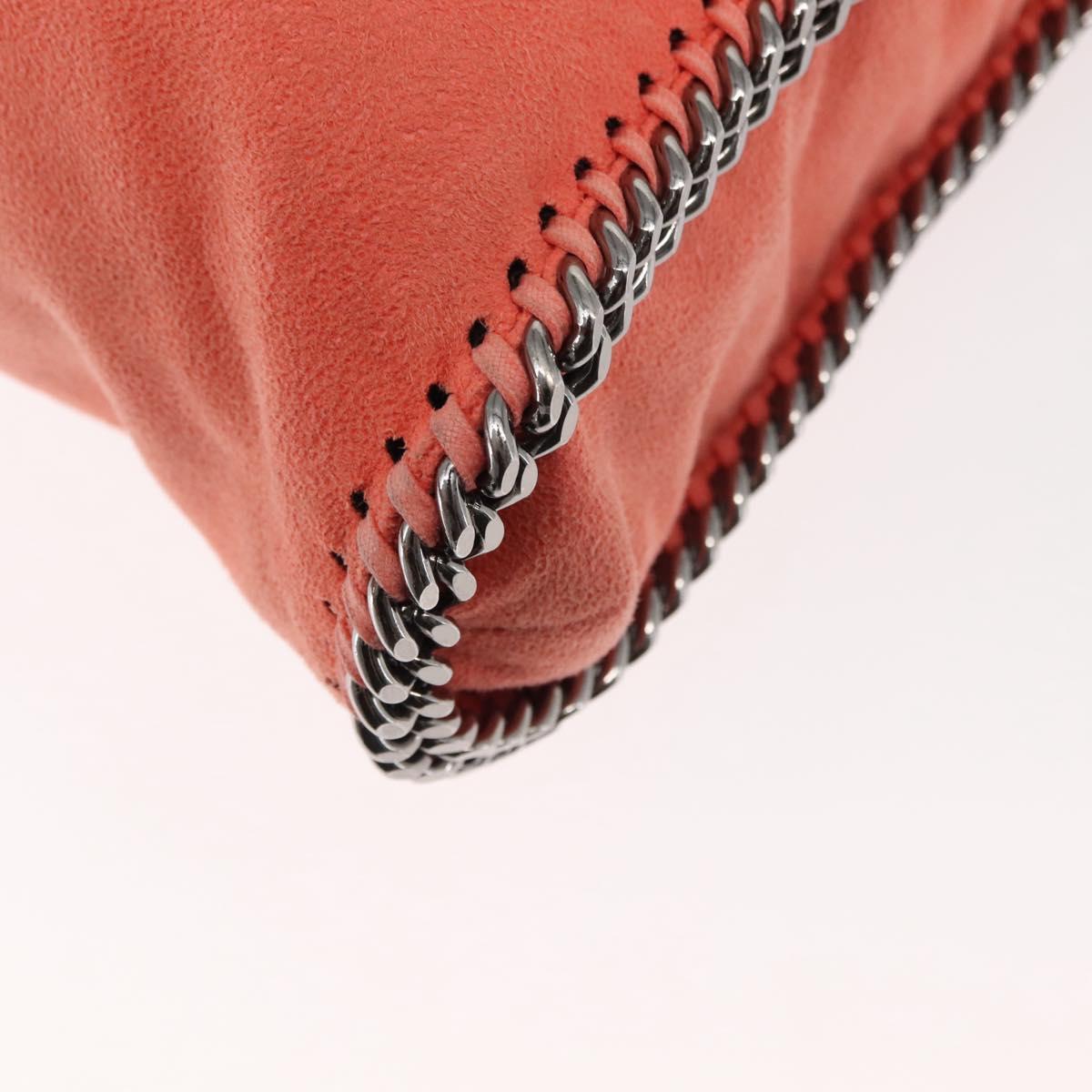 Stella MacCartney Falabella Chain Shoulder Bag Suede Orange 234387 Auth 145515